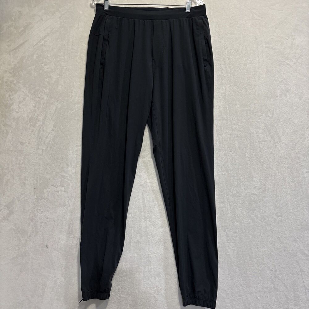 Lululemon Surge Jogger Men's Large Tall Dark Gray Running Pants Tapered Zip Cuff